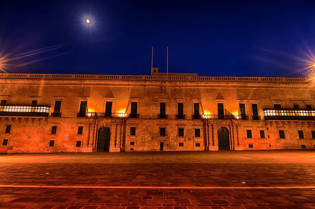 The Grand Master’s Palace in the heart of the capital.