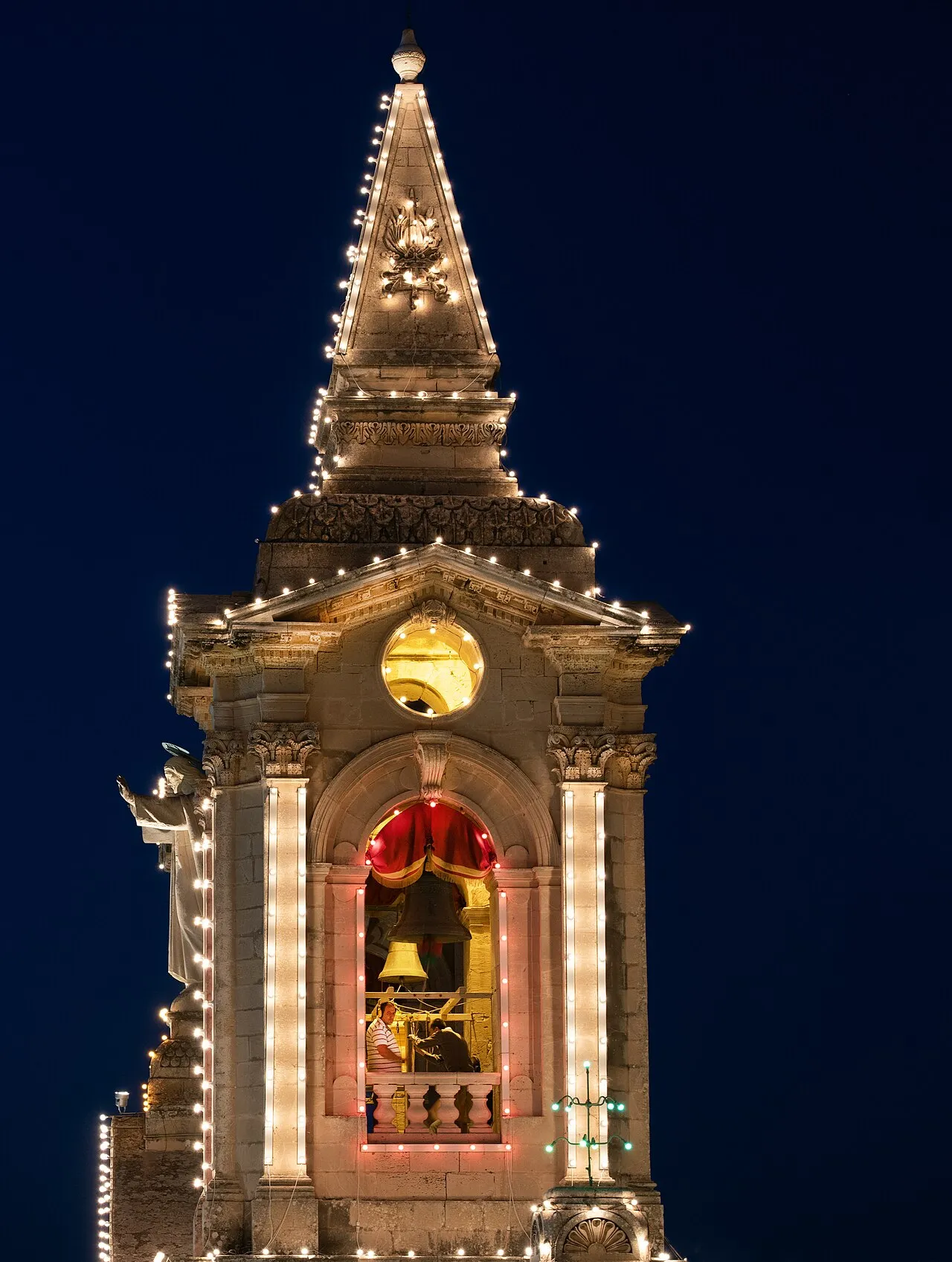 Church bell ringers during the Santa Katarina festa.