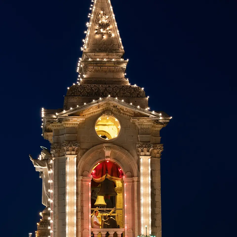 Church bell ringers during the Santa Katarina festa.